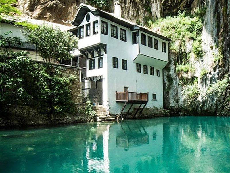 It is a city famous for its Blagaj waterfall.